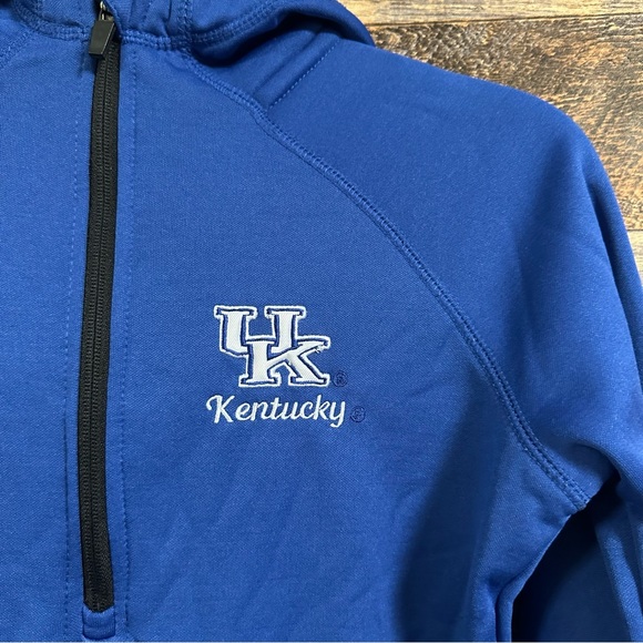 Colosseum | UK Kentucky Quarter Zip Hooded Pullover (size S) 💙 - Picture 3 of 5